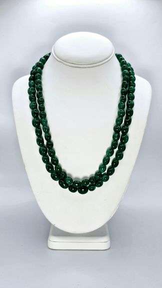 Lovely Huge 720 Ctw Natural Mined From The Earth Emerald Necklace