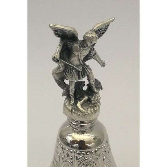 Silver-Plated Saint Michael Bell