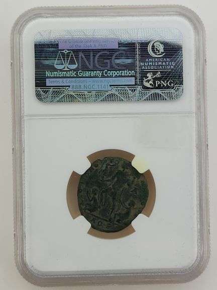350-353 AD Roman Empire, Magnentius, NGC Ch VF