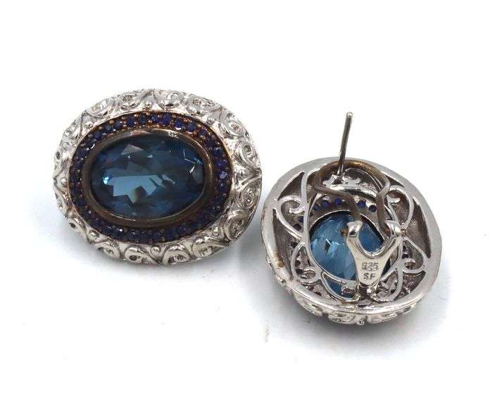 3 Pairs of 925 sterling silver earrings