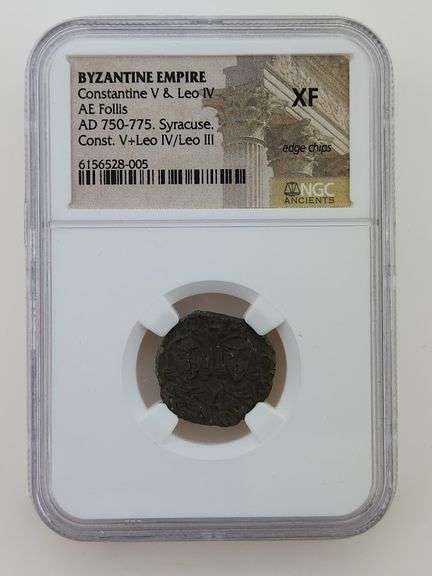 750-775 Byzantine Empire, Constantine - NGC XF