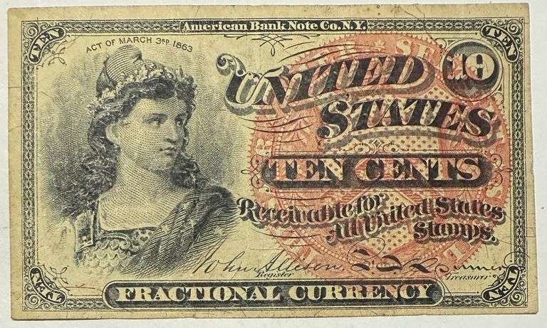 10 Cent Fractional Note