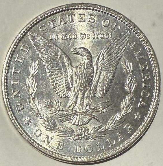 1886 BU Raw Frosty White Morgan Dollar
