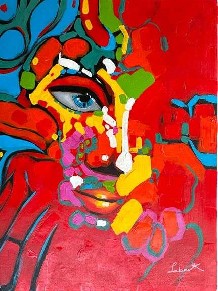 ONE OF A KIND UNIQUE  PAINTING ON CANVAS