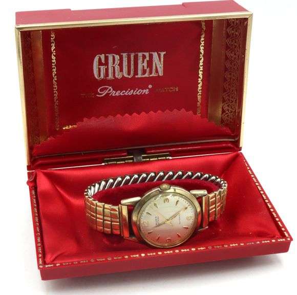 Gruen Precision 10kt gold filled watch