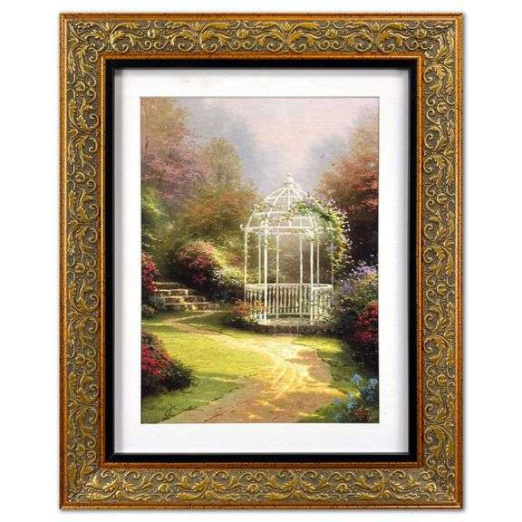 Lilac Gazebo by  Kinkade (1958-2012)