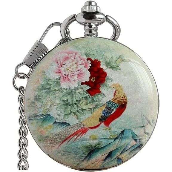 Vintage-Style Mechanical Pocket Watch