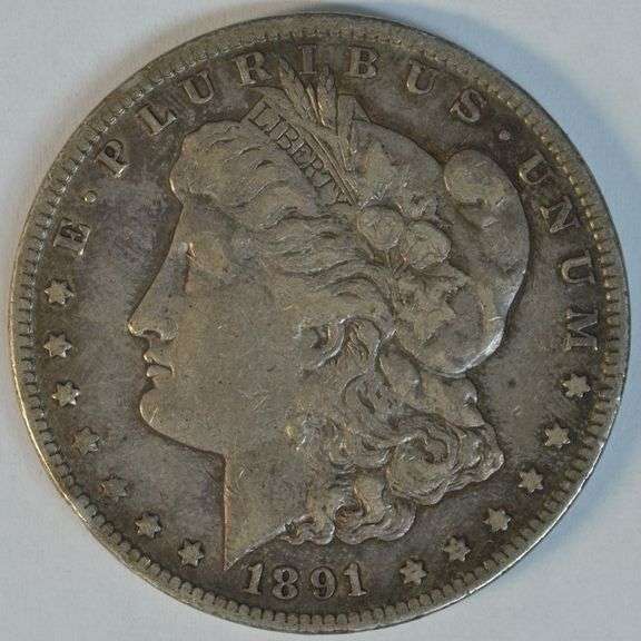 Pleasing sharp XF 1891-CC Morgan Silver Dollar. Key date