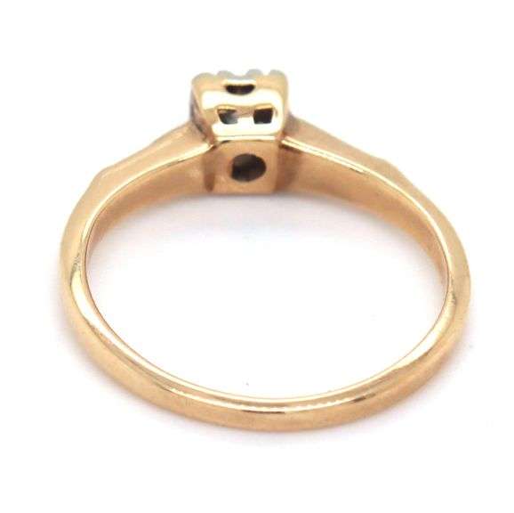 Sweet Little 14K YG Estate Diamond Ring
