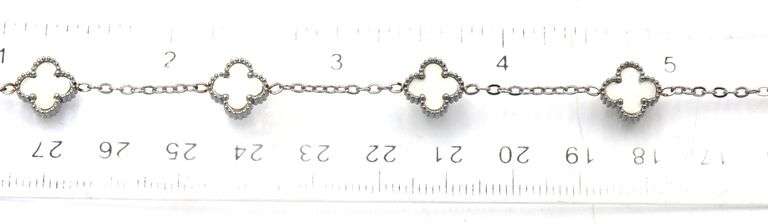 Stainless steel 5 clover adjustable bracelet