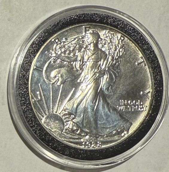 1988 Frosty White  Unc Silver Eagle