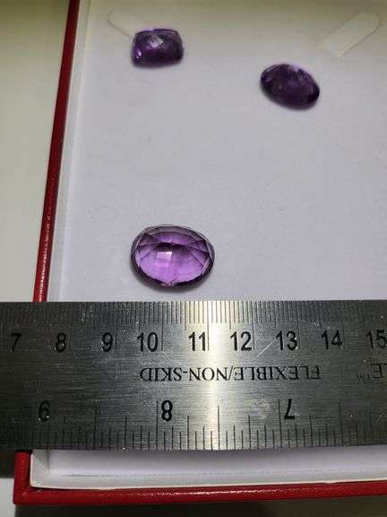 Very fine, Collector's item! 3 very large Amethyst