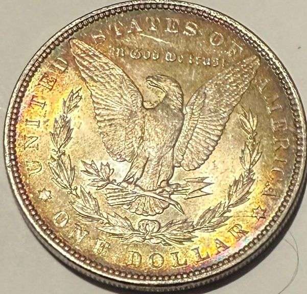 1887 Toned  Gem BU Morgan Dollar