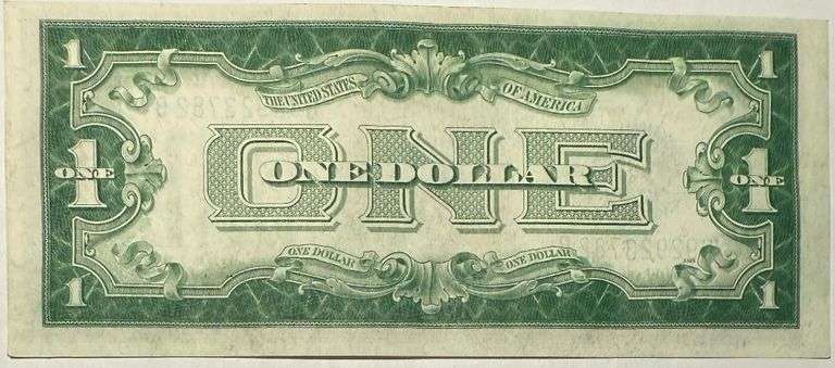 1928 B Uncirculated  $1 Funny Back Silver Certificate.