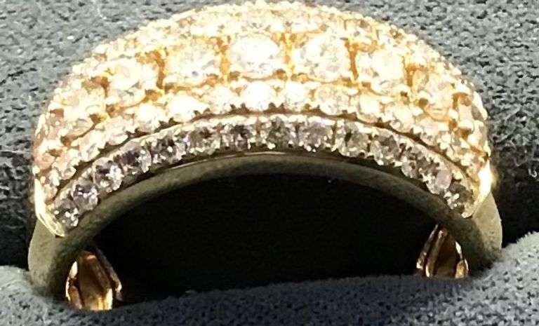 MEN’S 14K YELLOW GOLD NATURAL DIAMOND WEDDING BAND