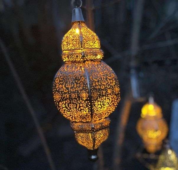 Hanging Moroccan Solar Lantern