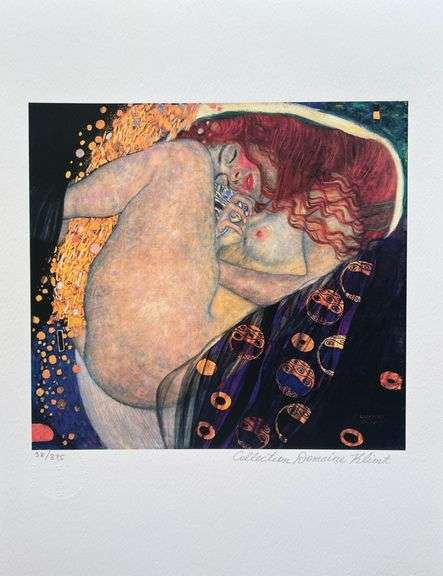 Collectible Limited Edition Gustav Klimt, Danae