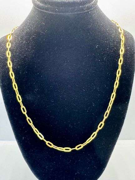 14K Yellow Gold Anchor Chain