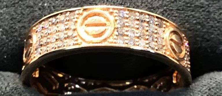 MEN’S 14K ROSE GOLD NATURAL DIAMOND WEDDING BAND