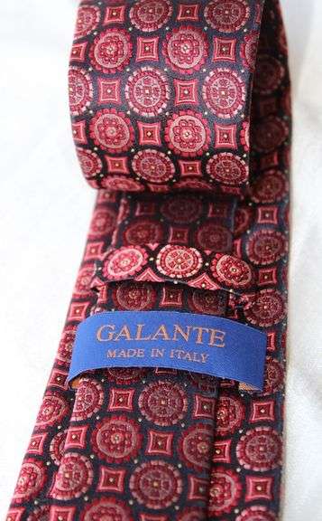 Fine Quality Italian Hand Made Silk Tie By Galante