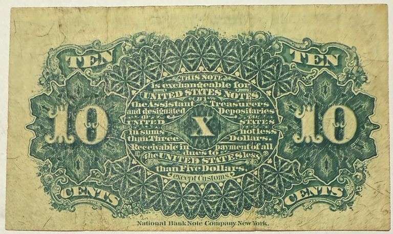 10 Cent Fractional Note