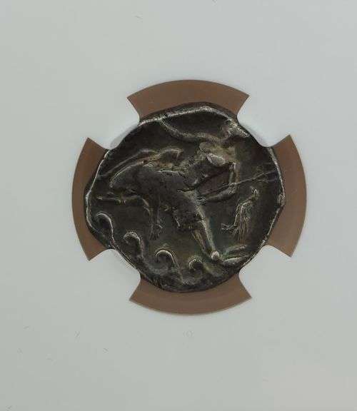 302-280 BC Calabria Taras - NGC Ch VF