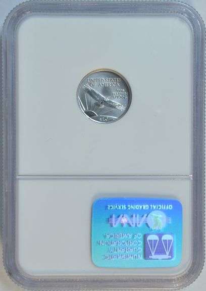 Immaculate 2002 $10 pure Platinum Eagle. NGC MS69