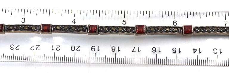 Group lot of 5 vintage 925 sterling silver bracelets