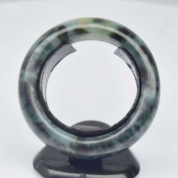 Wow! 20.61cts of black and green Burmese Jade!