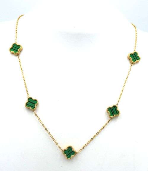 Gold plated 5 Clover necklace