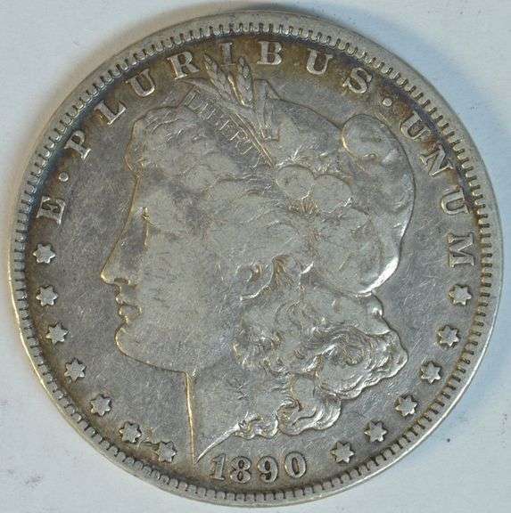 Handsome 1890-CC Morgan Silver Dollar. Nice circ