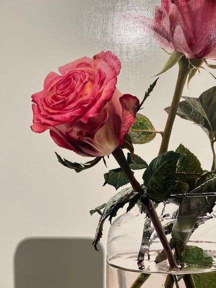 Photorealistic Elegant Modern Rose Still Life