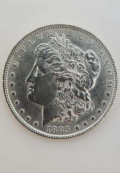 1885 Morgan Silver Dollar, Cleaned
