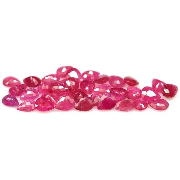 Rare heated only 12.55ct Ruby set from Madagascar