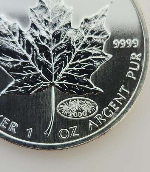 2000 - Canada 5 Dollars Silver Maple Leaf Privy Millennium Firework