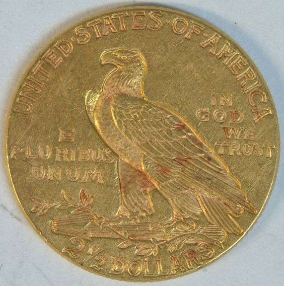 Satiny-fresh BU 1927 US $2.50 Indian Gold Piece. Nice