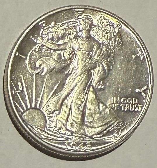 Gem BU 1943 Walking Liberty Half