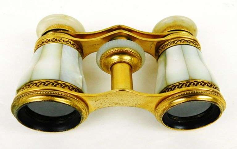 Antique French Lamier Paris Mother of Pearl Opera Glasses