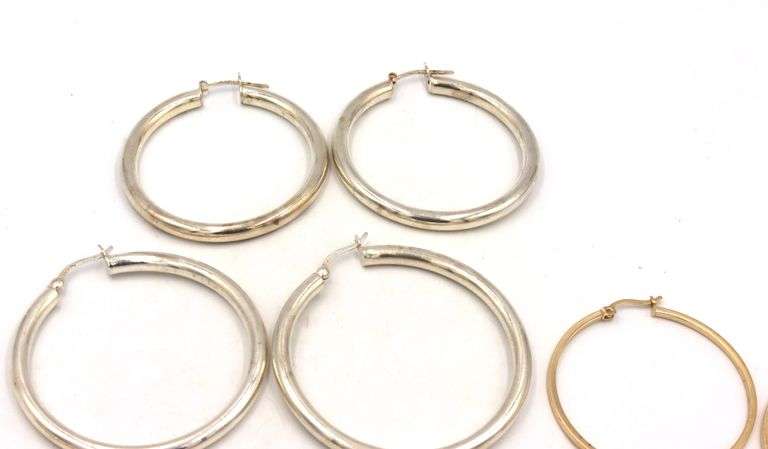 Group lot of Vintage 925 sterling silver earrings
