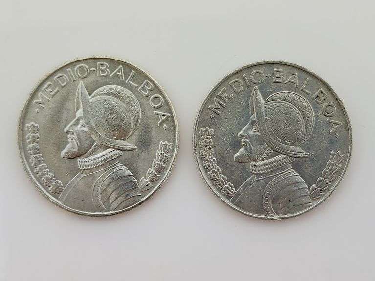 1962 & 1967 Panama Medio 1/2 Balboa