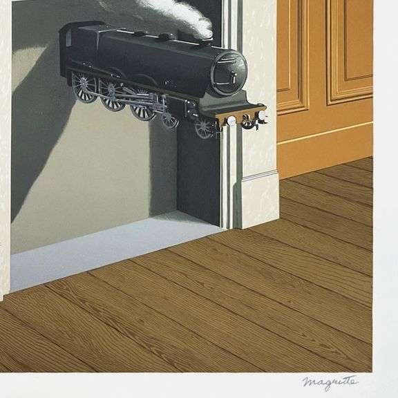 La Duree Poignardee (Time Transfixed) by Magritte