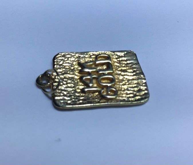 14K YELLOW GOLD PENDANT