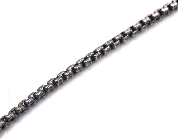 925 Sterling silver David Yurman 3.5mm Oxidized box chain