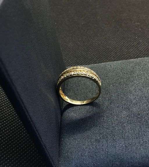 MEN’S 14K YELLOW GOLD NATURAL DIAMOND WEDDING BAND