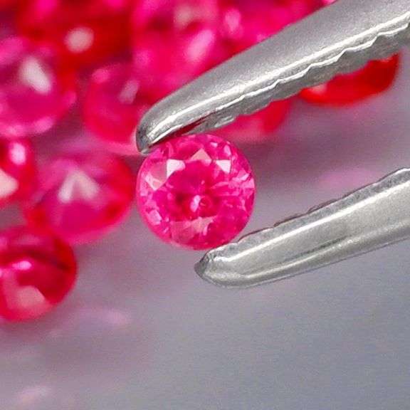 Vibrant! Reddish pink 2.59ct Burmese Ruby set -Heated only!
