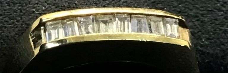 MEN’S 14K YELLOW GOLD NATURAL DIAMOND WEDDING BAND