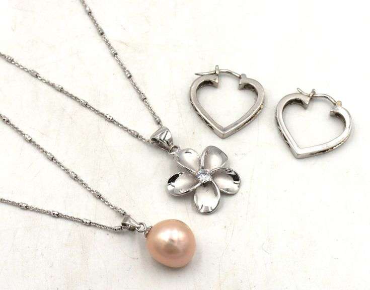 Group lot of Vintage 925 sterling silver misc jewelry