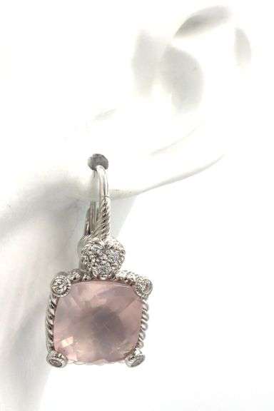 Judith Ripka 925 sterling silver earrings