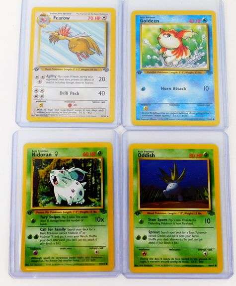12 Pokémon 1st Edition Trade Cards