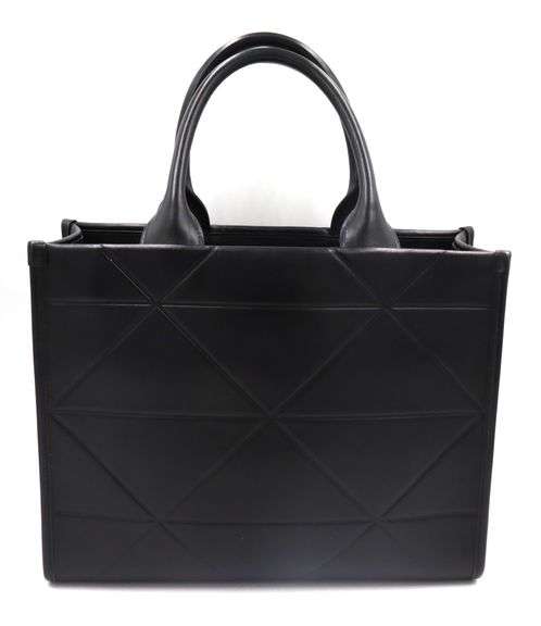 Prada Small Triangle-Embossed Shopper Tote Bag W/Strap
